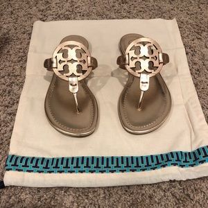 NIB Women’s Size 6 Tory Burch Miller Rose Gold